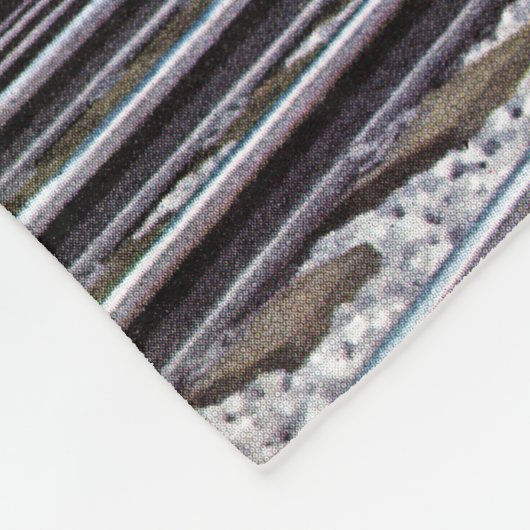 Pennsylvania Train von unbekannt Fleecedecke (Ecke)