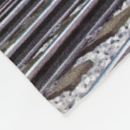 Pennsylvania Train von unbekannt Fleecedecke (Ecke)