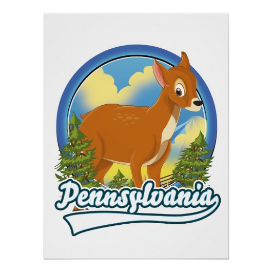 Pennsylvania Travel-Logo Poster (Vorderseite)