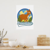 Pennsylvania Travel-Logo Poster (Küche)