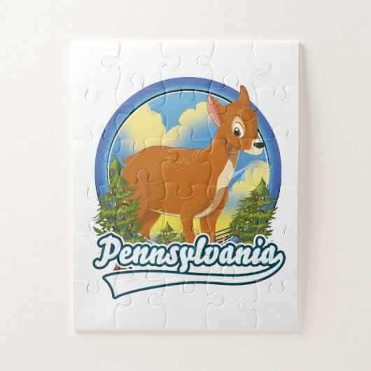 Pennsylvania Travel-Logo Puzzle (Vertikal)