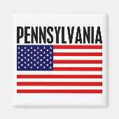 Pennsylvania, US Flagge Magnet (Vorne)