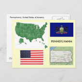 Pennsylvania, USA Postkarte (Vorne/Hinten)