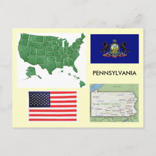 Pennsylvania, USA Postkarte