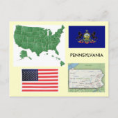 Pennsylvania, USA Postkarte (Vorderseite)