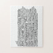 Pennsylvania USA Slang Word Art Map Puzzle (Vertikal)
