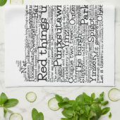 Pennsylvania USA Slang Word Karte Geschirrtuch (Gefaltet)