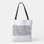 Pennsylvania USA Slang Word Karte Tasche (Rückseite)