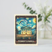Pennsylvania | Vincent Van Gogh Inspiriert Postkarte (Stehend Vorderseite)