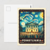 Pennsylvania | Vincent Van Gogh Inspiriert Postkarte (Vorne/Hinten)