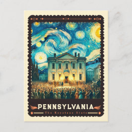 Pennsylvania | Vincent Van Gogh Inspiriert Postkarte