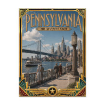 Pennsylvania Vintage Art Deco Golden Age