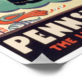 Pennsylvania Vintage Poster (Ecke)