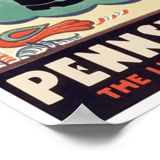 Pennsylvania Vintage Poster (Ecke)