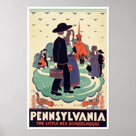 Pennsylvania Vintage Poster (Vorne)