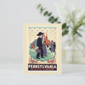 Pennsylvania Vintage Postkarte (Stehend Vorderseite)