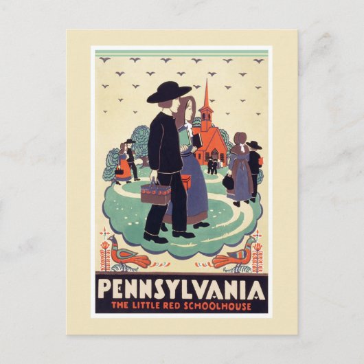 Pennsylvania Vintage Postkarte (Vorderseite)