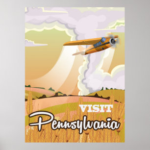 Pennsylvania Vintage Reiseplakat Poster