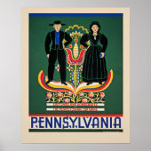 Pennsylvania, Vintage-Reiseplakat, Poster (Vorne)