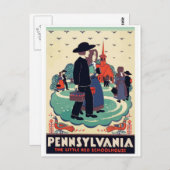 Pennsylvania vintage travel postcard USA Postkarte (Vorne/Hinten)