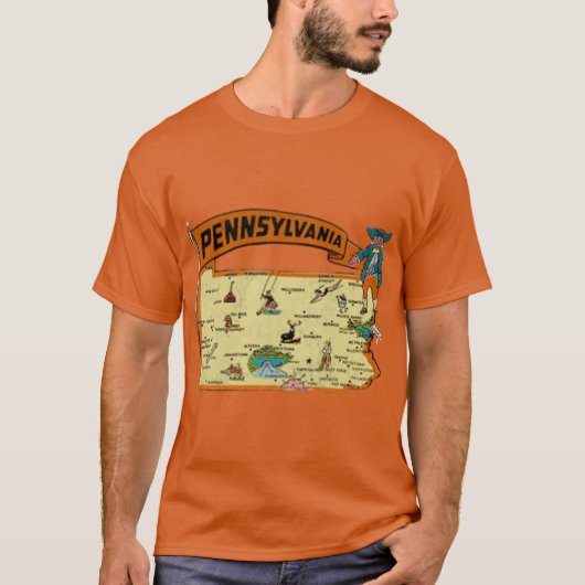 Pennsylvania - Vintager Tourismus T-Shirt (Vorderseite)