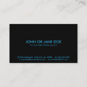 Pennsylvania Visitenkarte (Rückseite)