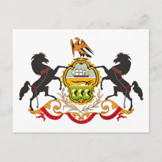 Pennsylvania-Wappen Postkarte