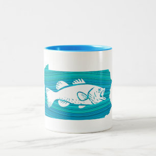 Pennsylvania Wave Fishing Zweifarbige Tasse