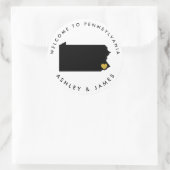 Pennsylvania Wedding Welcome Sticker for Box, Bag (Tasche)