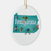 Pennsylvania-Weihnachtsbaum-Verzierung Keramik Ornament (Rechts)
