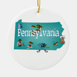 Pennsylvania-Weihnachtsbaum-Verzierung Keramik Ornament