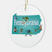 Pennsylvania-Weihnachtsbaum-Verzierung Keramik Ornament (Links)