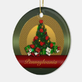 Pennsylvania-Weihnachtsbaum-Verzierung Keramikornament (Links)