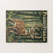 Pennsylvania Weißschwanzhirsche Puzzle (Horizontal)