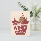 Pennsylvania Wines Keystone Staat Postkarte (Stehend Vorderseite)