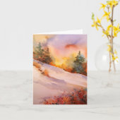 Pennsylvania Winter Sunrise Note Card Karte (Gelbe Blume)