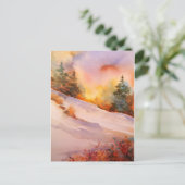 Pennsylvania Winter Sunrise Postkarte (Stehend Vorderseite)