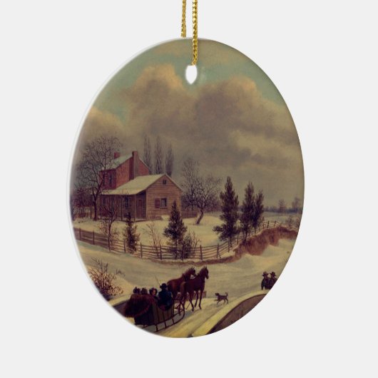 Pennsylvania Winterlandschaft von Birch: Keramik Ornament (Rechts)