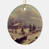 Pennsylvania Winterlandschaft von Birch: Keramik Ornament (Links)