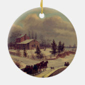 Pennsylvania Winterlandschaft von Birch: Keramik Ornament (Hinten)