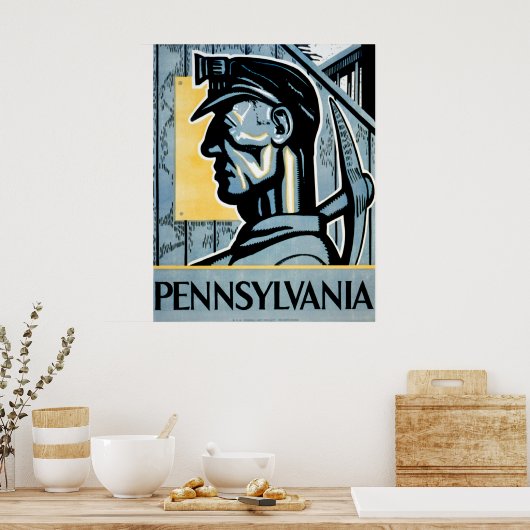 Pennsylvania WPA Poster (Küche)