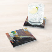 Pennsylvania-Zug durch Unbekanntes Glasuntersetzer (Schrägansicht)