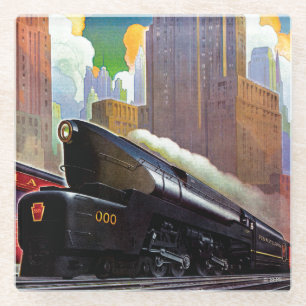 Pennsylvania-Zug durch Unbekanntes Glasuntersetzer