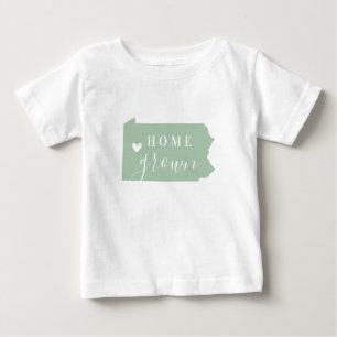 Pennsylvania Zuhause Grown Editierbarer Staat Co Baby T-shirt