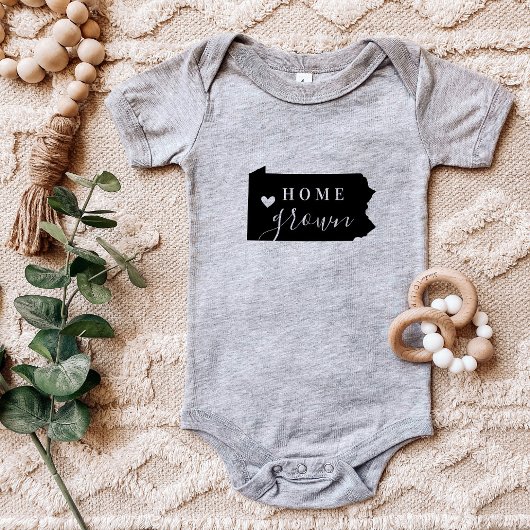 Pennsylvania Zuhause Grown Staat T-Shirt Baby Strampler