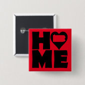 Pennsylvania Zuhause Heart Staat Button Abzeichen (Vorne & Hinten)