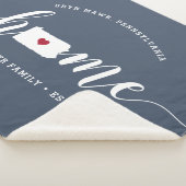 Pennsylvania Zuhause Staat Personalisiert Sherpadecke (3/4)