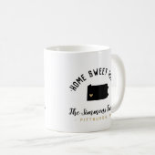 Pennsylvania Zuhause Sweet Zuhause Family Monogram Kaffeetasse (VorderseiteRechts)