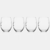 Pennsylvania Zuhause Sweet Zuhause Weinglas Ohne Stiel (Links)