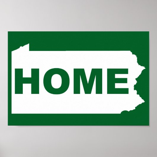 Pennsylvania Zuhause weg vom Staat T - Shirts Poster (Vorne)